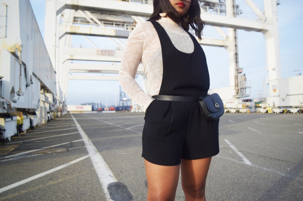 Fenty Beauty's Body Lava Product​​​ ​Review. Fashion and Lifestyle Blogger Steffanie Monae wearing, Topshop top, Forever21 Jumper, Wet Seal jacket and Steve Madden sandals! 