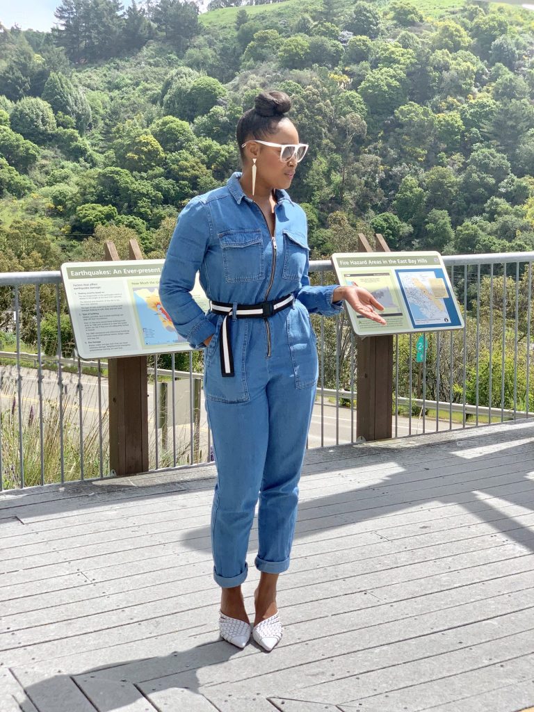 kicking and screaming: Topshop Denim Jumpsuit