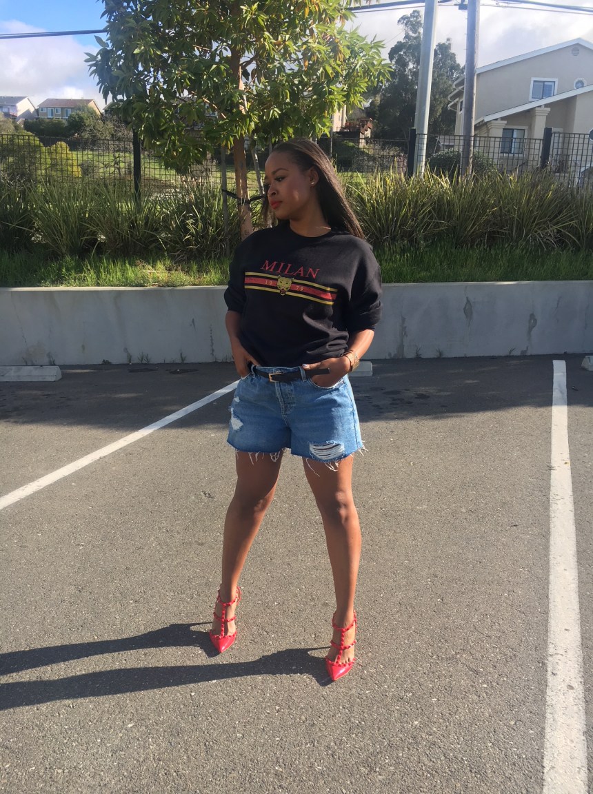 Topshop Graphic Sweatshirt