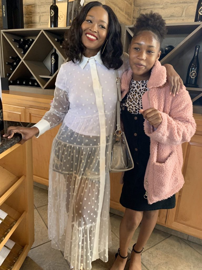 Mother's Day Recap + A Relaxing Weekend blog post by Steffanie Monae. Wearing Zara all white sheer polk a dot dress, Topshop shorts and Steve Madden sports sandals. www.steffaniemonae.com