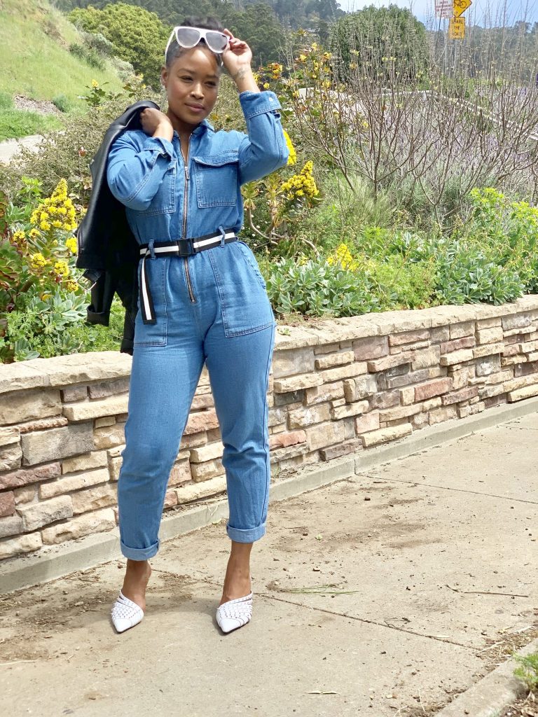 kicking and screaming: Topshop Denim Jumpsuit
