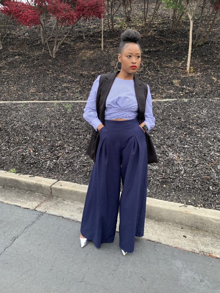 She Balls​, Until Its Gone! The Dave Ramsey Budgeting System + Outfit inspiration. Wearing Zara womens top, Zara vest, Zara bag, Zara vest and wide leg trouser.